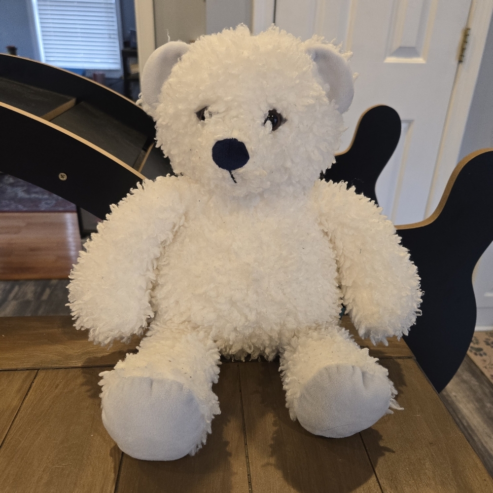 White Fluffy Teddy Bear Stuffed Animal